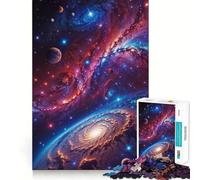 Puzzle "Viaggio attraverso il cosmo" da 1000 pezzi,gioco di concentrazione mentale,taglio di precisione,bordi lisci,gioco significativo per costruire connessioni (38x52cm)