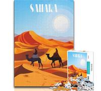 Puzzle "Viaggio attraverso il Sahara" da 1000 pezzi per adulti e adolescenti, gioco stimolante, ideale come regalo per tutta la famiglia, 38x26cm