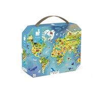 Puzzle Viaggio intorno al Mondo 100 pezzi per Bambini - Nouvo