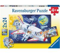 Puzzle viaggio nello spazio 2×24 pezzi RAVENSBURGER