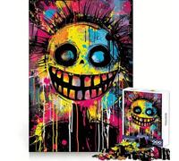 Puzzle Vibrant Smiles Crazy Vibes per adolescenti, 1000 pezzi, allenamento mentale, svago tranquillo, taglio uniforme, regalo di Natale unico (38x52cm)