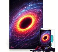 Puzzle vibrante a forma di buco nero nello spazio per adulti,1000 pezzi,gioco di memoria,montaggio sicuro e stabile,gioco significativo per costruire connessioni (38x26cm)