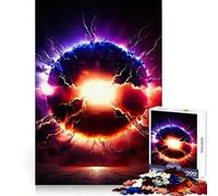Puzzle vibrante a tema sole esplosivo da 1000 pezzi per adolescenti, ideale per la chiarezza mentale, un piacevole diversivo, perfetto come regalo di Natale (50x75cm)