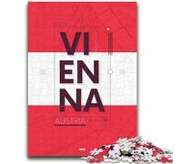 Puzzle Vienna Austria 1000 pezzi per adulti, aiuta il cervello a esercitare giocattoli avvincenti per coltivare la pazienza gioco di sfida unico 1000 pezzi (26x38cm)
