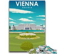 Puzzle Vienna Austria Travel Art per adolescenti 1000 pezzi, perfetti per le serate di gioco, giocattolo colorato per regalo a casa 1000 pezzi (26x38cm)
