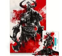 Puzzle Viking Berserk da 1000 pezzi,gioco di concentrazione mentale,taglio di precisione,bordi lisci,gioco significativo per costruire connessioni (50x75cm)