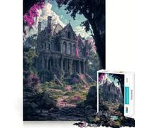 Puzzle "Villa invasa dai semi" da 1000 pezzi per adolescenti, gioco di logica, leggero e rilassante, taglio perfetto, regalo perfetto (38x26cm)