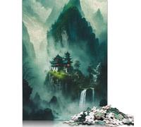 Puzzle Villa On The Mountain da 1000 pezzi, impegnativo e stimolante, puzzle per adulti e adolescenti, 1000 pezzi (75x50 cm)