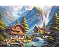 Puzzle villaggio di legno 260 pezzi