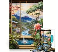 Puzzle "Villaggio Incantevole" da 1000 pezzi,gioco di abilità mentale,incastro stabile,parti che non si spostano,passatempo divertente per i lunghi weekend (50x75cm)