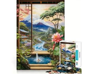 Puzzle "Villaggio Incantevole" per Ragazzi,1000 Pezzi,Stimola la Mente,Divertente,Componenti Precisi e Robusti,Attività di Collezionabili Emozionante (38x26cm)