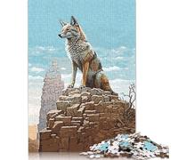 Puzzle vintage a forma di volpe, rompicapo in cartone riciclato al 100%, per bambini e adulti dai 12 anni in su, regali per la festa del papà, 1000 pezzi (75x50 cm)
