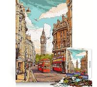 Puzzle vintage a tema natura e viaggi per ragazzi, 1000 pezzi, esercizio cognitivo, rilassante e divertente, senza bordi taglienti, ideale come regalo di Natale (50x75cm)