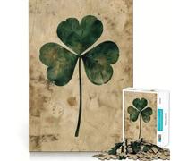 Puzzle Vintage Clover Charm da 1000 pezzi,divertente per allenare la mente,con incastri precisi e senza spazi vuoti,ideale per creare un legame con i propri cari (38x26cm)