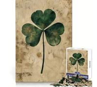 Puzzle Vintage Clover Charm per adolescenti da 1000 pezzi, allenamento intelligente, momento di relax, taglio perfetto, sorpresa di Natale (50x75cm)
