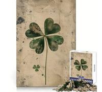 Puzzle Vintage Clover Elegance per adulti, 1000 pezzi, esercizio mentale, piacevole svago, taglio preciso, regalo di compleanno (50x75cm)
