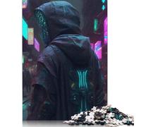 Puzzle vintage cyberpunk citizen per adulti, rompicapo difficili e difficili per bambini adulti, 1000 pezzi (75x50 cm)
