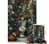 Puzzle Vintage Dark Toilette da 1000 pezzi per adolescenti, ideale per la chiarezza mentale, un piacevole diversivo, perfetto per il lockdown, regalo di Natale (38x52cm)