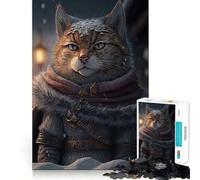 Puzzle vintage del Signore dei Gatti Vichingo,1000 pezzi,gioco stimolante per la mente,incastro perfetto,nessun pezzo si stacca,sfida interattiva per il cervello per la casa (38x26cm)