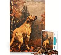 Puzzle vintage di Labrador Retriever da 1000 pezzi,gioco creativo per lo sviluppo delle capacità cognitive,componenti robusti e ben definiti,ideale da portare in viaggio,gioco per la mente,regalo