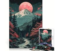 Puzzle vintage di paesaggio asiatico da 1000 pezzi per ragazzi, ideale per la memoria, il relax e il divertimento, con taglio uniforme Regalo di Natale perfetto (50x75cm)