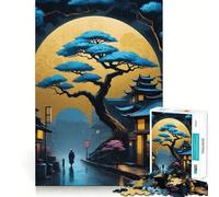 Puzzle vintage di un albero bonsai per ragazzi,1000 pezzi,gioco che migliora le capacità mentali,pezzi di dimensioni uniformi e precisi,attività divertente per tutta la famiglia (38x52cm)