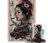 Puzzle vintage Drago Geisha 1000 Think Boost Game Stuff Lock No Loose Pieces Interactive Brain Challenge for Home (38x26cm)