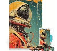 Puzzle vintage "Esploratore Cosmico" da 1000 pezzi per ragazzi,gioco di concentrazione mentale,bordi lisci e tagliati con precisione,ideale come regalo di Natale (50x75cm)