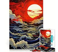Puzzle vintage Ocean da 1000 pezzi per adolescenti, gioco cognitivo, passatempo rilassante, bordo premium, lista dei desideri di Babbo Natale (38x26cm)