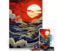 Puzzle vintage Ocean da 1000 pezzi per adulti, sfida mentale, gioco da interno, taglio preciso, opera d'arte (38x52cm)