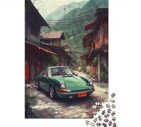 Puzzle vintage Porsche 911 Asia da 1000 pezzi per adulti, regalo di Halloween, puzzle in legno per adulti, 1000 pezzi (75x50 cm)