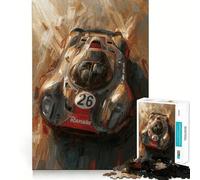 Puzzle Vintage Racer da 1000 pezzi per adulti, gioco di puzzle rilassante e divertente, taglio premium, regalo di compleanno 38x52cm