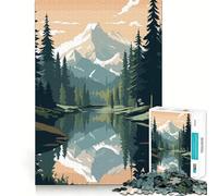 Puzzle vintage Retro Mountain da 1000 pezzi per adulti, giocattolo intelligente, divertimento per tutta la famiglia, taglio preciso, opera d'arte (50x75cm)