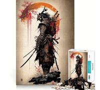 Puzzle vintage Samurai da 1000 pezzi,divertente per sviluppare la memoria,con bordi lisci e incastri perfetti,un modo divertente per riempire le ore vuote (50x75cm)