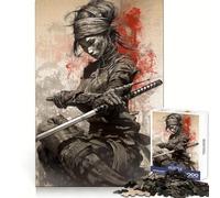 Puzzle vintage Samurai da 1000 pezzi per adulti, ideale come regalo, per stimolare la logica e offrire un momento di relax Perfetto per Natale (38x52cm)