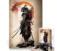 Puzzle vintage Samurai da 1000 pezzi per adulti, ideale per concentrazione, relax e svago, con taglio liscio e un regalo delizioso (50x75cm)