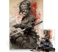 Puzzle vintage Samurai da 1000 pezzi per ragazzi, stimola la logica, rilassa la mente, divertente, sicuro da assemblare, ottimo regalo (50x75cm)