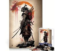 Puzzle vintage Samurai per adulti, 1000 pezzi, divertimento intellettuale, hobby rilassante, taglio netto, (38x52cm)