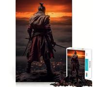 Puzzle vintage Samurai Sekiro per ragazzi, 1000 pezzi, stimola la memoria, allevia la tensione, bordi netti, opera d'arte (50x75cm)