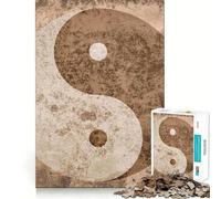Puzzle vintage Yin e Yang da 1000 pezzi,divertente per allenare la mente,con incastri precisi e senza spazi vuoti,ideale per momenti di condivisione con i propri cari (38x26cm)