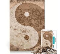 Puzzle vintage Yin e Yang da 1000 pezzi,gioco creativo per lo sviluppo delle capacità di costruzione,incastro perfetto,nessun pezzo si stacca,attività per rafforzare i legami familiari (50x75cm)