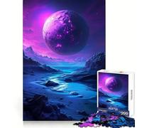Puzzle viola "Pianeta Misterioso" da 1000 pezzi per adulti Puzzle che migliora la memoria, ideale per il tempo libero, con tagli precisi Regalo perfetto per le vacanze (38x26cm)