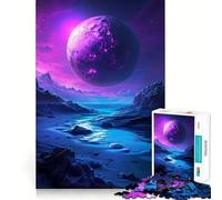 Puzzle viola "Pianeta Misterioso" da 1000 pezzi per adulti Puzzle che migliora la memoria, ideale per il tempo libero, con tagli precisi Regalo perfetto per le vacanze (38x26cm)