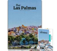 Puzzle Visit Las Palmas da 1000 pezzi per adolescenti, difficili da completare ma divertenti e divertenti, decorazioni e regali unici per la casa, 38x52cm