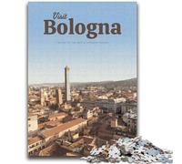 Puzzle Visita Bologna per adolescenti 1000 pezzi, perfetti per le serate di gioco, giocattolo colorato per regalo a casa 2000 pezzi (70x100cm)