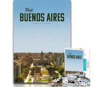 Puzzle Visita Buenos Aires Puzzle 1000 pezzi per adulti, giochi educativi Decorazione per la casa Offerta come regalo per tutta la famiglia 75x50cm