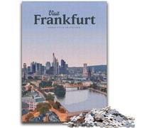 Puzzle "Visita Francoforte" per adolescenti, 1000 pezzi, per età 14+, giochi divertenti, attività divertenti a casa, regali di compleanno, regali di viaggio, 2000 pezzi (70x100cm)