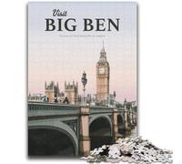 Puzzle "Visita il Big Ben" da 1000 pezzi per adulti, gioco stimolante, ideale come regalo per tutta la famiglia, 2000 pezzi (70x100cm)