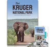 Puzzle Visita il Parco Nazionale Kruger Puzzle da 1000 pezzi per adolescenti, giocattolo educativo intellettuale decomprimente Regali di Babbo Natale segreto 26x38cm