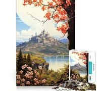 Puzzle "Visita la Provenza" con 1000 pezzi,gioco di concentrazione mentale,taglio di precisione,bordi lisci,gioco significativo per costruire connessioni (38x52cm)